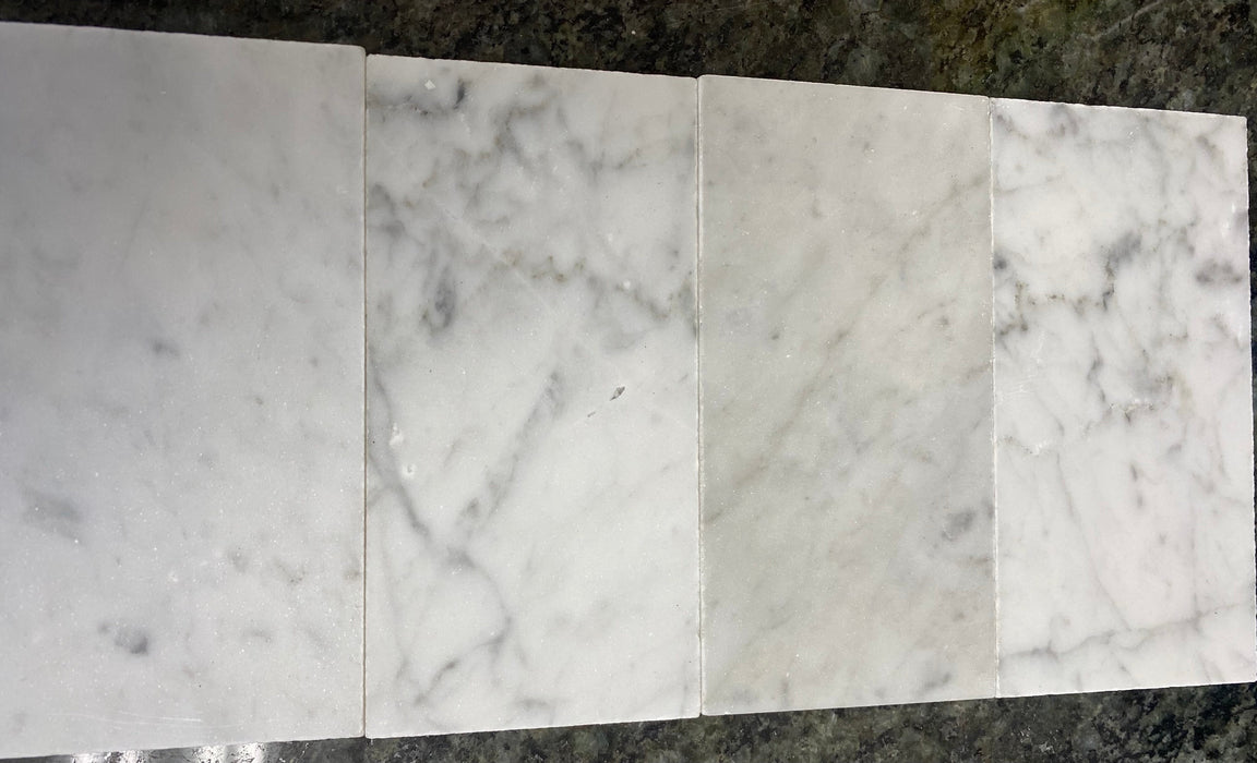 Carrara Venatino Marble Tile - 3' x 6" Honed