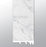 XL Trecento Carrara Avell Luxury Vinyl Moulding / Trim - 1.5" x 94" End Cap