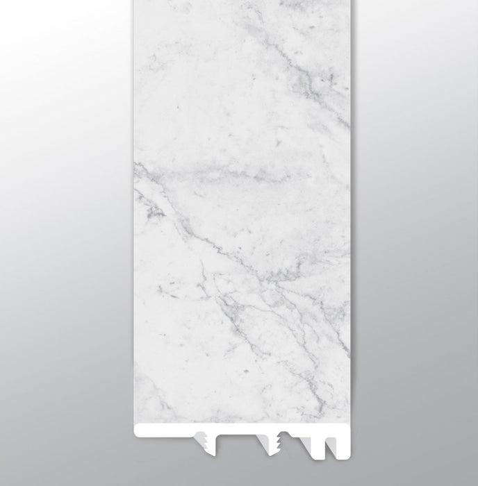 XL Trecento Carrara Avell Luxury Vinyl Moulding / Trim - 1.5" x 94" End Cap