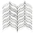 Carrara & Thassos Waterjet Polished Marble Mosaic - Willow Leaf