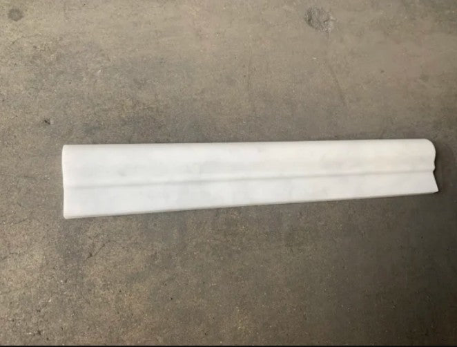 White Carrara Marble Liner Honed 2