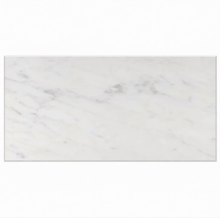 White Carrara Marble Tile - Honed 1