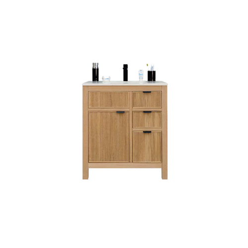 Catalina Wood Natural Oak Bathroom Vanity Natural Oak 1