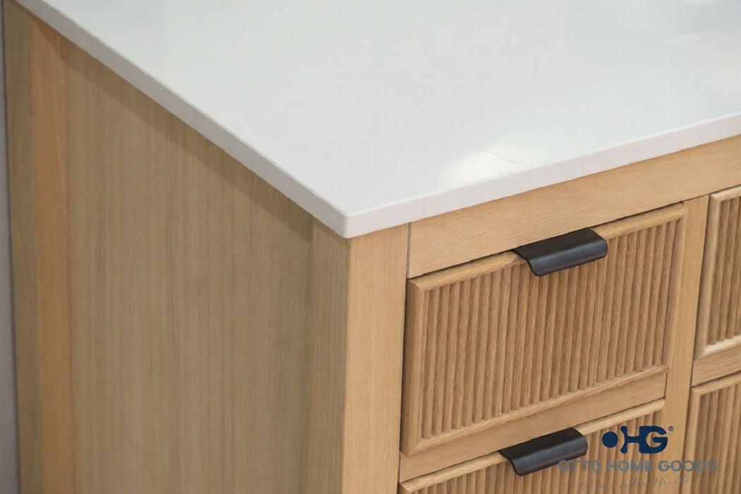 Catalina Wood Natural Oak Bathroom Vanity Natural Oak 4