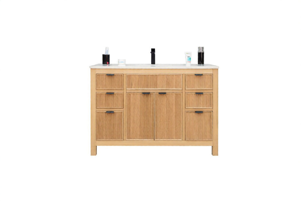 Catalina Wood Natural Oak Bathroom Vanity Natural Oak 1