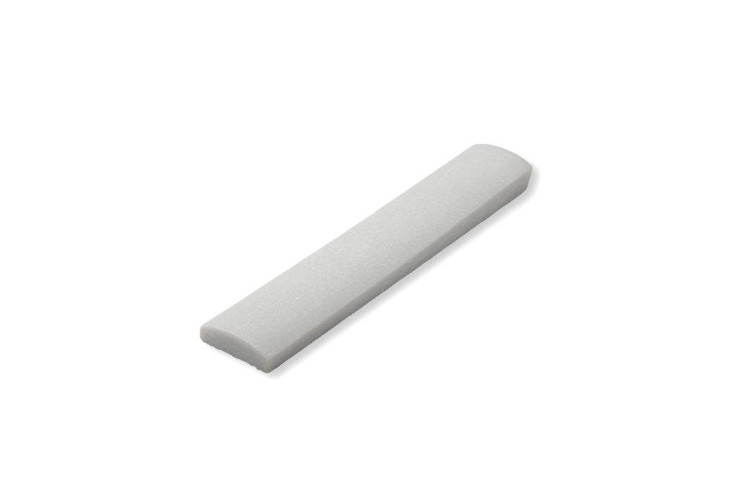 Crescent V Crystal White Marble Tile - Honed