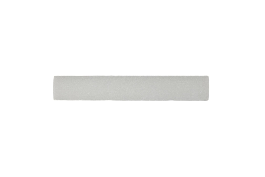 Crescent V Crystal White Marble Tile - Honed