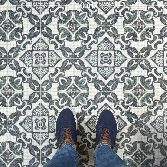 Versailles Porcelain Mosaico Chateau Mosaic Satin 9