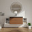 Engineered Wood Brown Ebony & Glossy White Bathroom Vanity Brown Ebony & Glossy White 1