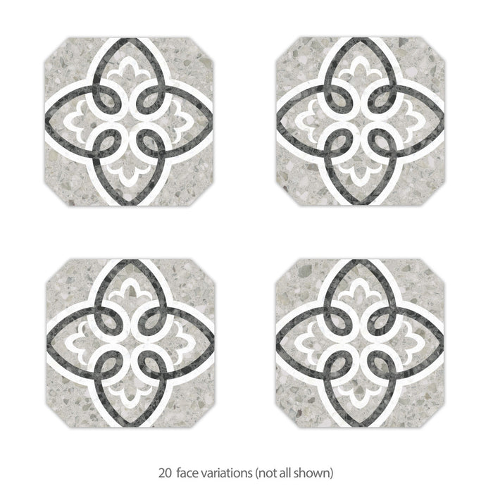 Riviera Porcelain Octagon Garde Gris Tile Matte 4