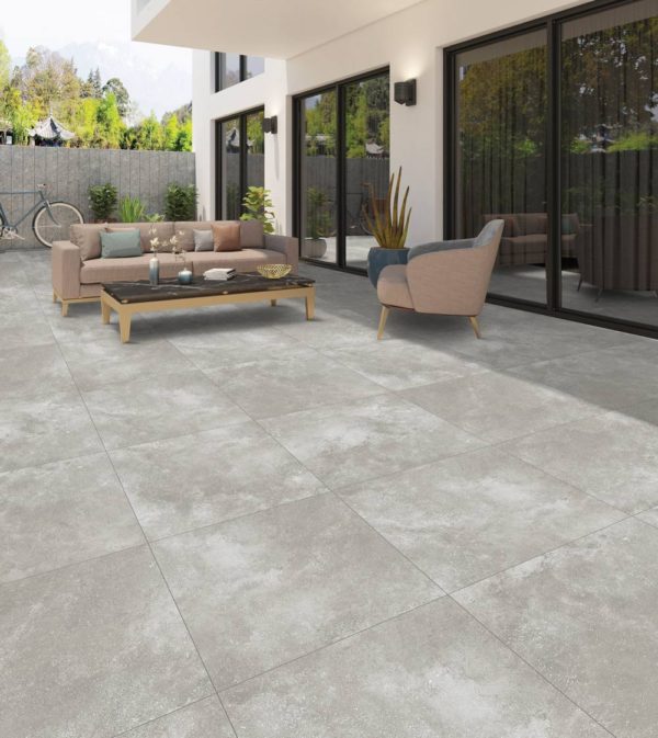 Cement Grey Porcelain Paver Rough 3
