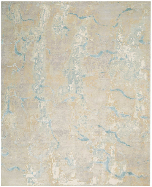 Christopher Guy Wool & Silk Mediterranean Sand CGS01 Wool Blend Contemporary Area Rug - 10 Ft x 14 Ft