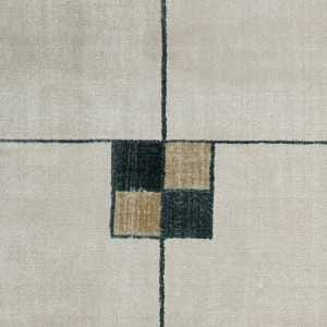 Christopher Guy Wool & Silk Ecru CGS04 Wool Blend Contemporary Area Rug - 10 Ft x Round
