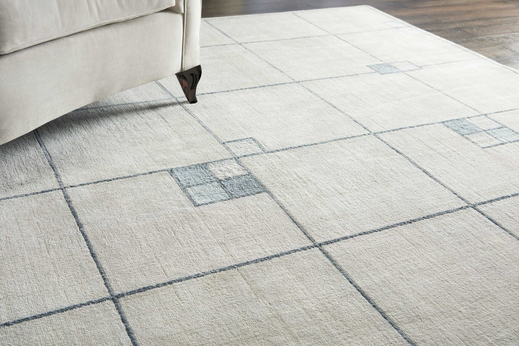 Christopher Guy Wool & Silk Mediterranean Sand CGS04 Wool Blend Contemporary Area Rug - 6 Ft x Round