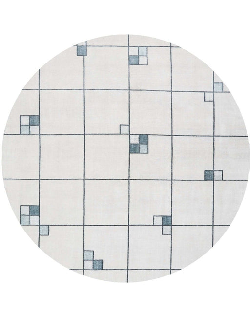 Christopher Guy Wool & Silk Mediterranean Sand CGS04 Wool Blend Contemporary Area Rug - 8 Ft x Round
