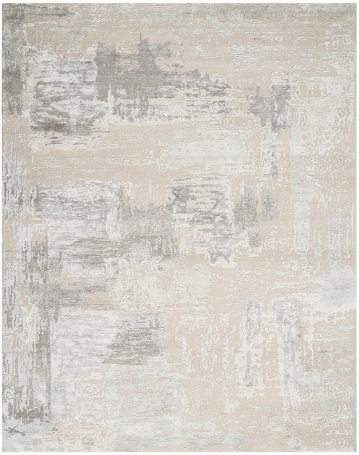 Christopher Guy Wool & Silk Ajmer Misted Morning And Ciel CGS06 Wool Blend Contemporary Area Rug - 6 Ft x Round