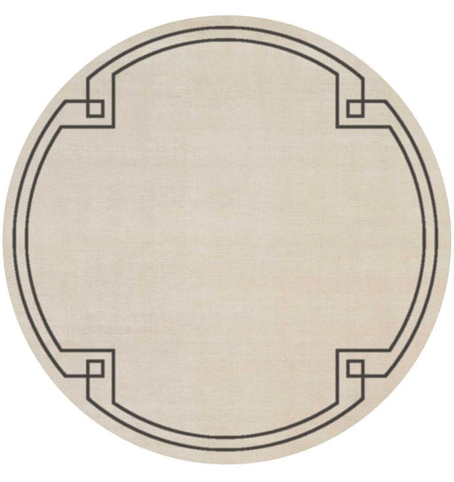 Christopher Guy Wool & Silk Mediterranean Sand CGS10 Wool Blend Contemporary Area Rug - 8 Ft x Round