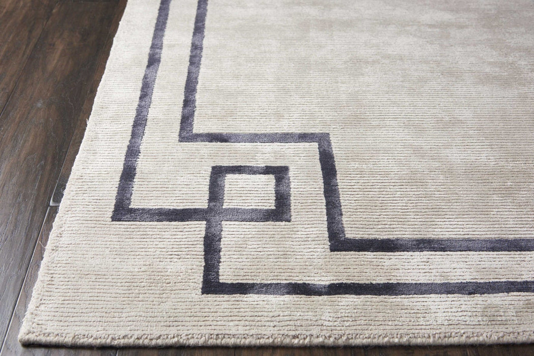 Christopher Guy Wool & Silk Mediterranean Sand CGS10 Wool Blend Contemporary Area Rug - 12 Ft x Round