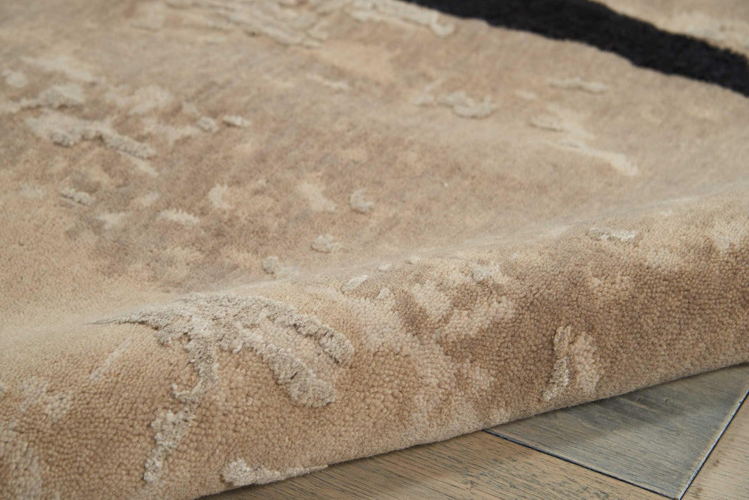 Christopher Guy Wool & Silk Sea Sand CGS11 Wool Blend Contemporary Area Rug - 12 Ft x Square