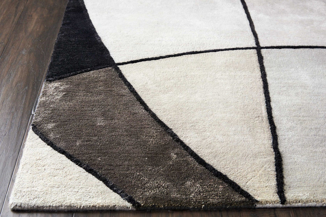 Christopher Guy Wool & Silk Mediterranean Sand CGS18 Wool Blend Contemporary Area Rug - 12 Ft x Square