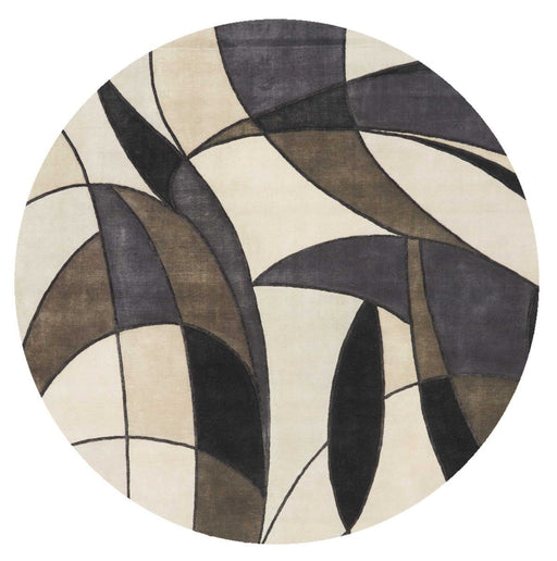 Christopher Guy Wool & Silk Mediterranean Sand CGS18 Wool Blend Contemporary Area Rug - 8 Ft x Round