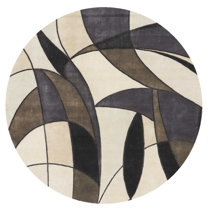 Christopher Guy Wool & Silk Mediterranean Sand CGS18 Wool Blend Contemporary Area Rug - 10 Ft x Round