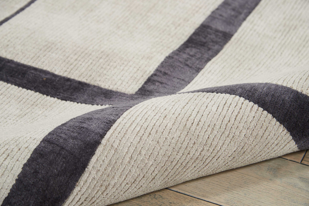 Christopher Guy Wool & Silk Silvery Moon CGS19 Wool Blend Contemporary Area Rug - 12 Ft x Square