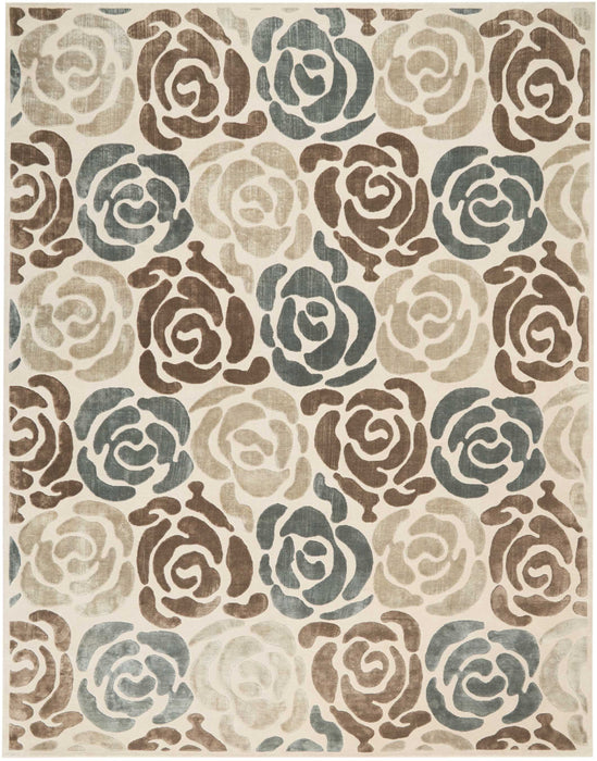 Christopher Guy Wool & Silk Mediterranean Sand CGS20 Wool Blend Contemporary Area Rug - 6 Ft x Round