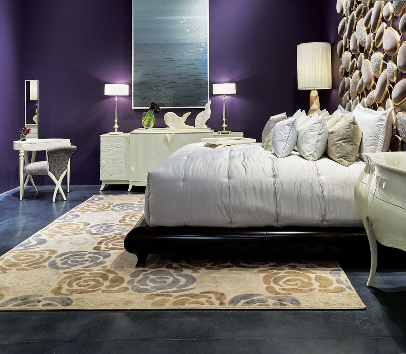 Christopher Guy Wool & Silk Mediterranean Sand CGS20 Wool Blend Contemporary Area Rug - 10 Ft x Round