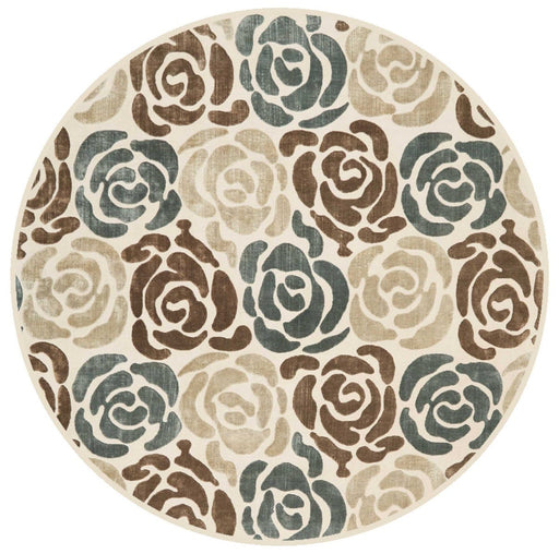 Christopher Guy Wool & Silk Mediterranean Sand CGS20 Wool Blend Contemporary Area Rug - 8 Ft x Round