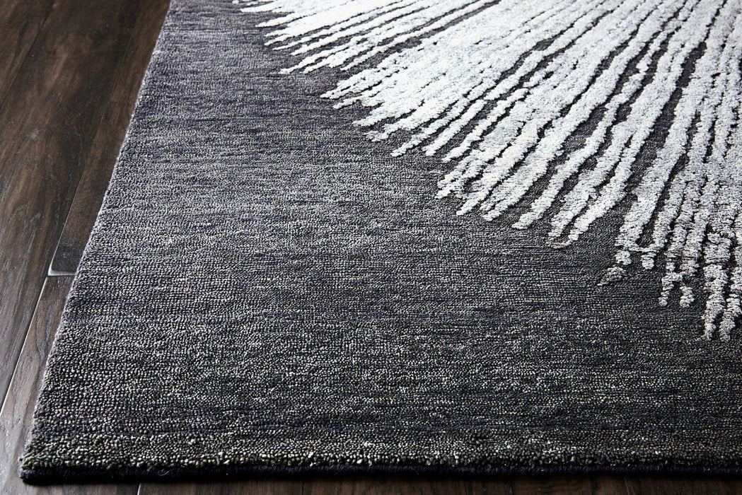 Christopher Guy Wool & Silk Chic Grey CGS21 Wool Blend Contemporary Area Rug - 12 Ft x Square