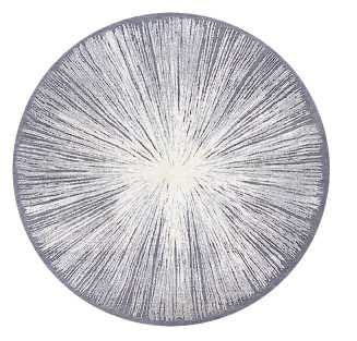 Christopher Guy Wool & Silk Chic Grey CGS21 Wool Blend Contemporary Area Rug - 12 Ft x Round
