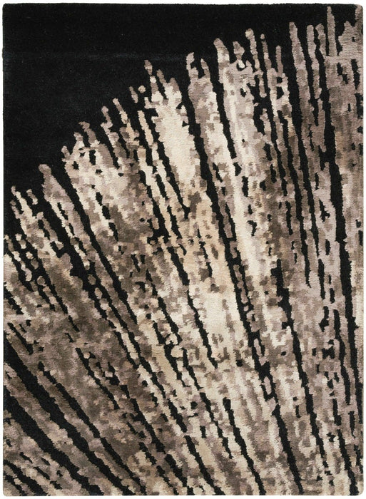 Christopher Guy Wool & Silk Noir CGS21 Wool Blend Contemporary Area Rug - 12 Ft x Round