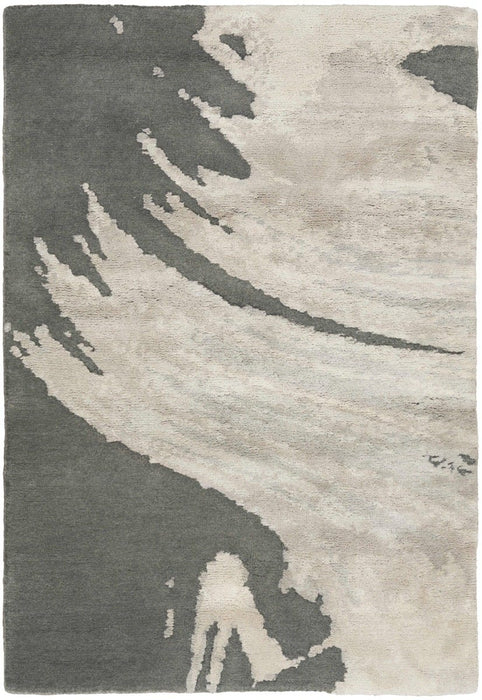 Christopher Guy Wool & Silk Chic Grey CGS22 Wool Blend Contemporary Area Rug - 10 Ft x Round