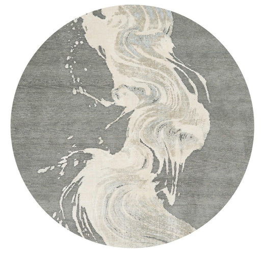 Christopher Guy Wool & Silk Chic Grey CGS22 Wool Blend Contemporary Area Rug - 10 Ft x 14 Ft