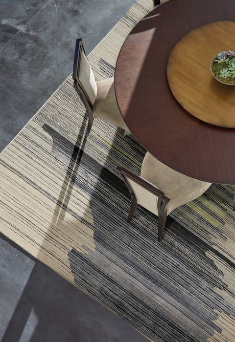 Christopher Guy Wool & Silk Rubio Chic CGS23 Wool Blend Contemporary Area Rug - 6 Ft x Round