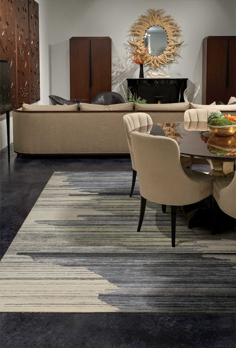 Christopher Guy Wool & Silk Rubio Chic CGS23 Wool Blend Contemporary Area Rug - 6 Ft x Round