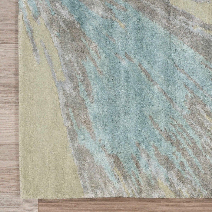 Christopher Guy Wool & Silk Paloma Grey CGS24 Wool Blend Contemporary Area Rug - 6 Ft x Round