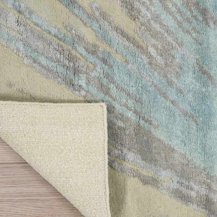 Christopher Guy Wool & Silk Paloma Grey CGS24 Wool Blend Contemporary Area Rug - 12 Ft x Square