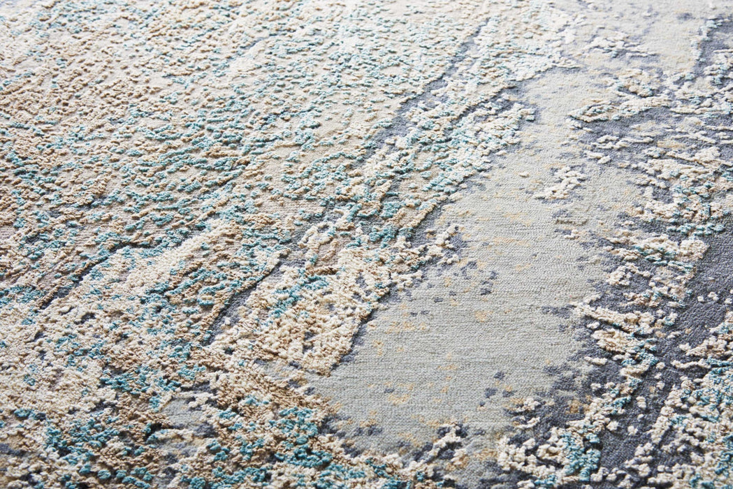 Christopher Guy Wool & Silk Birch CGS25 Wool Blend Contemporary Area Rug - 10 Ft x Round