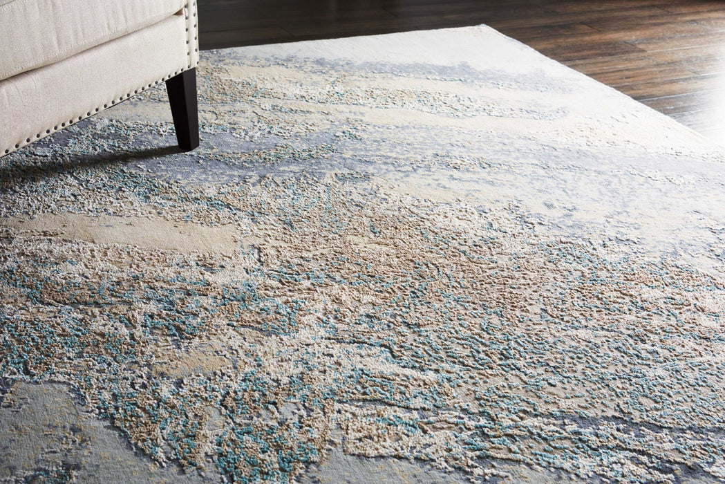 Christopher Guy Wool & Silk Birch CGS25 Wool Blend Contemporary Area Rug - 6 Ft x Round