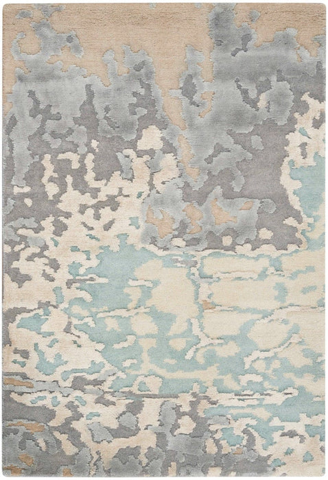 Christopher Guy Wool & Silk Chic Grey CGS26 Wool Blend Contemporary Area Rug - 6 Ft x Round