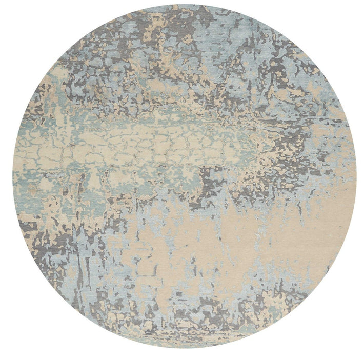 Christopher Guy Wool & Silk Chic Grey CGS26 Wool Blend Contemporary Area Rug - 12 Ft x Square