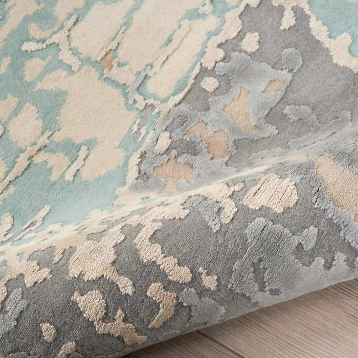 Christopher Guy Wool & Silk Chic Grey CGS26 Wool Blend Contemporary Area Rug - 6 Ft x Round