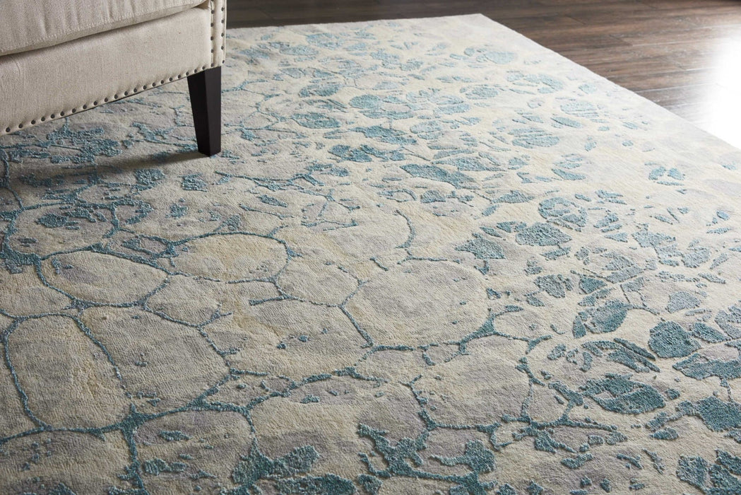 Christopher Guy Wool & Silk Birch CGS28 Wool Blend Contemporary Area Rug - 6 Ft x Round