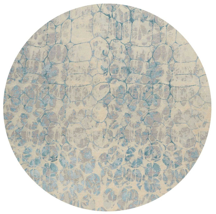 Christopher Guy Wool & Silk Birch CGS28 Wool Blend Contemporary Area Rug - 6 Ft x Round