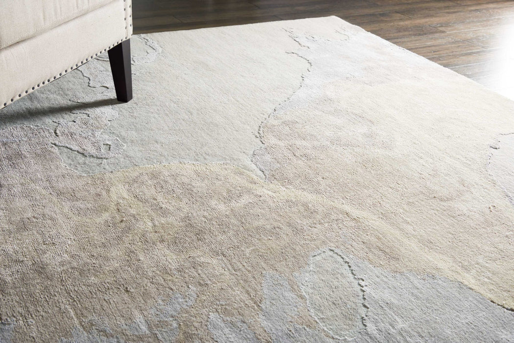 Christopher Guy Wool & Silk Ash CGS29 Wool Blend Contemporary Area Rug - 8 Ft x Square