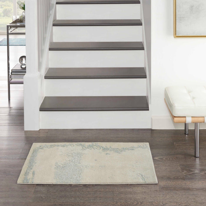 Christopher Guy Wool & Silk Beige Seafoam CGS31 Wool Area Rug - 12 Ft x Round