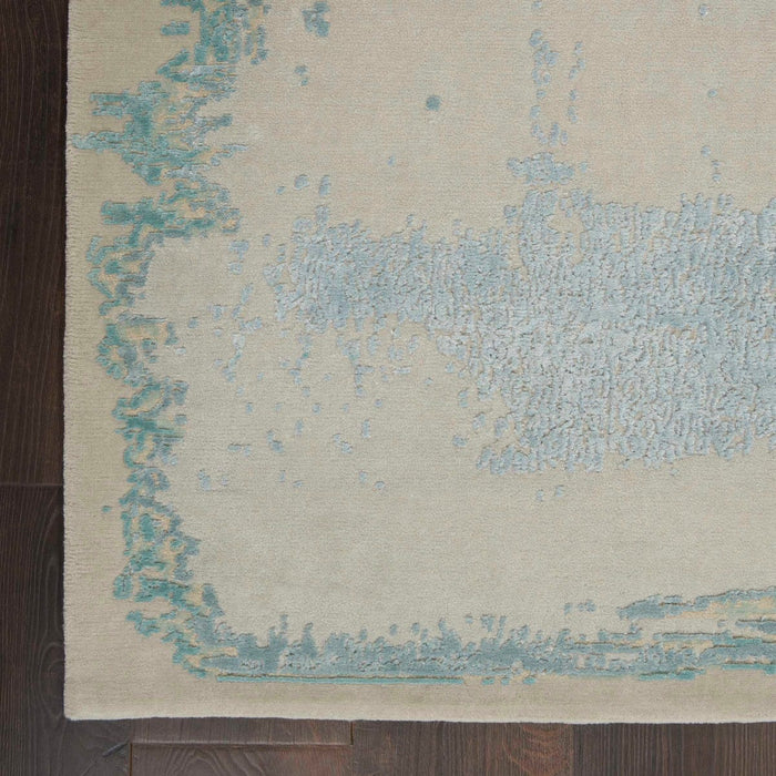 Christopher Guy Wool & Silk Beige Seafoam CGS31 Wool Area Rug - 12 Ft x Round