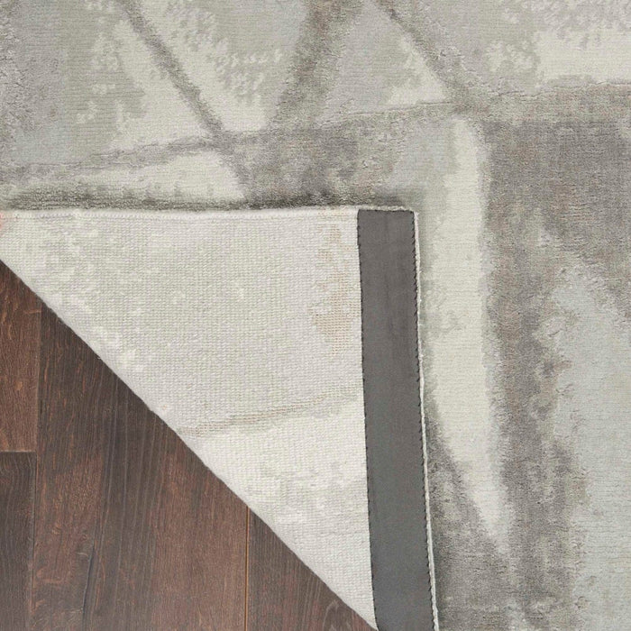 Christopher Guy Wool & Silk Grey CGS32 Wool Contemporary Area Rug - 12 Ft x Square
